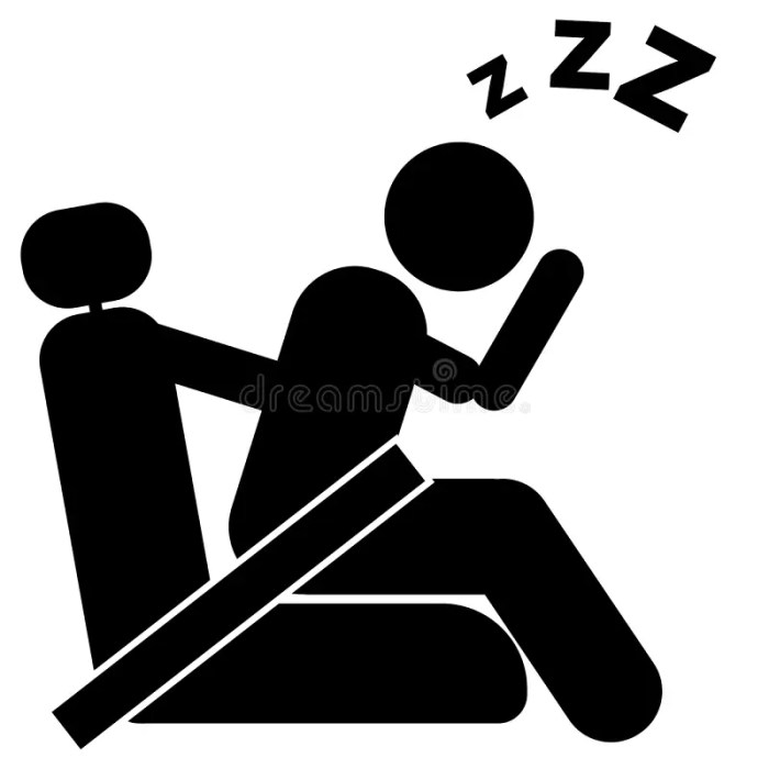 No Conduzca Cansado Sobre Fondo Blanco. Estilo Plano Stock de ilustración - Ilustración de ...